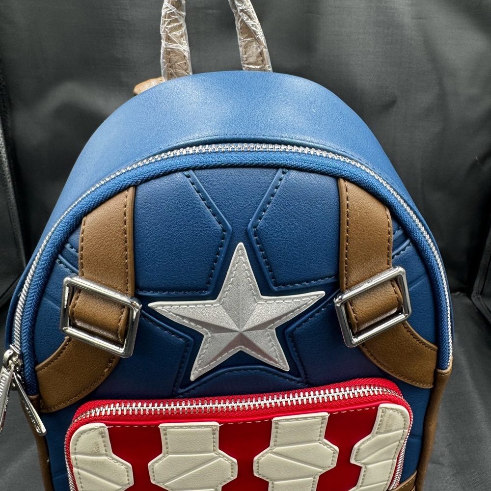 Loungefly Captain America Mini Backpack - Picture 9 of 9